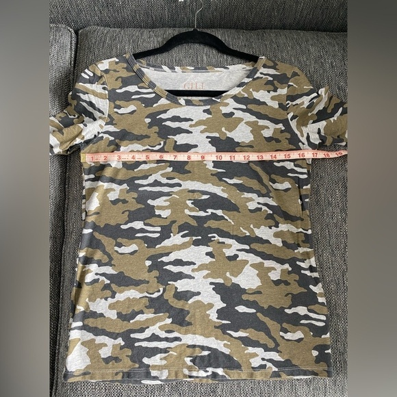 Camo long sleeve t-shirt cotton blend small NWOT G.I.L.I - Picture 8 of 10